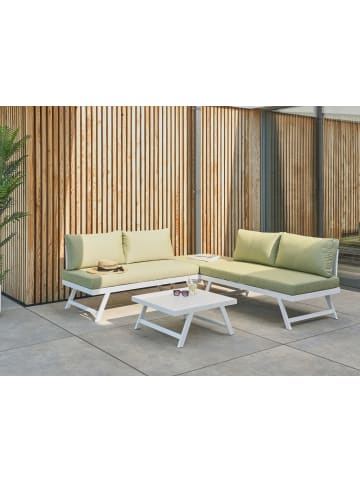 Beliani 2-tlg Sitzgruppe COCCORINO in Grün/Weiß