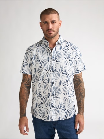 Petrol Industries Allover-Print Shirt Noche in Weiß