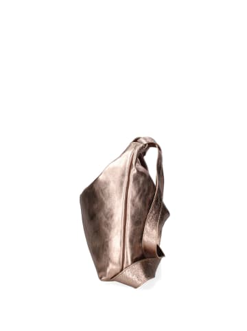 Chiara Ferretti Convertierbare Schultertasche zum Rucksack in L005 BRONZE
