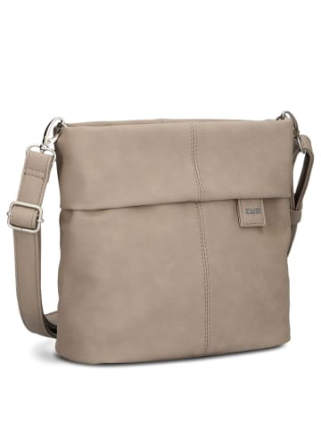 Zwei Mademoiselle M8 - Schultertasche 25 cm (nubuk-sky) in nubuk-cappuccino