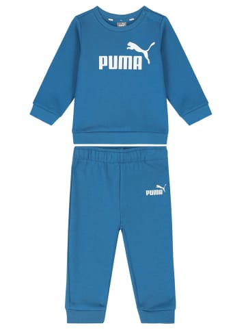 Puma Trainingsanzug MINICATS ESS Crew Jogger FL  in blau