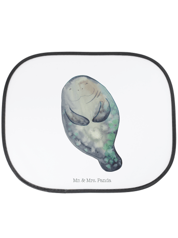 Mr. & Mrs. Panda Sonnenblende Auto Seekuh Happy ohne Spruch in Weiß