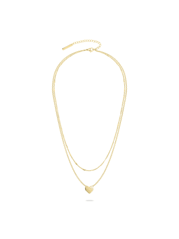 LIEBESKIND BERLIN Halskette Broken Heart Layering in gold