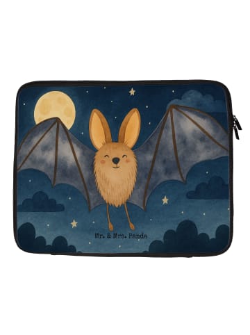 Mr. & Mrs. Panda Laptop Tasche Fledermaus Flügel Design ohne Spruch in Weiß