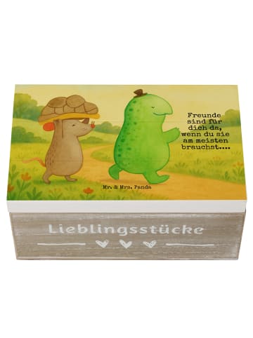 Mr. & Mrs. Panda Kiste Schildkröte Maus Design mit Spruch in Weiß