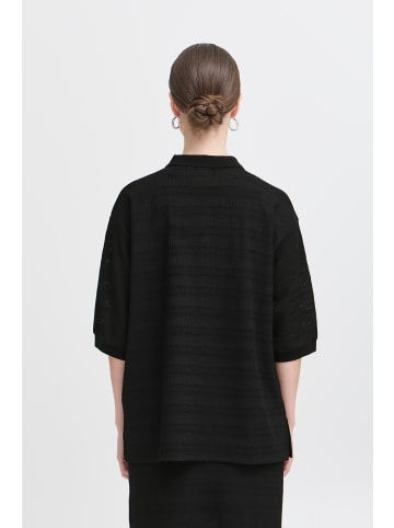 ICHI Poloshirt IXKNITTY Regular fit in Black