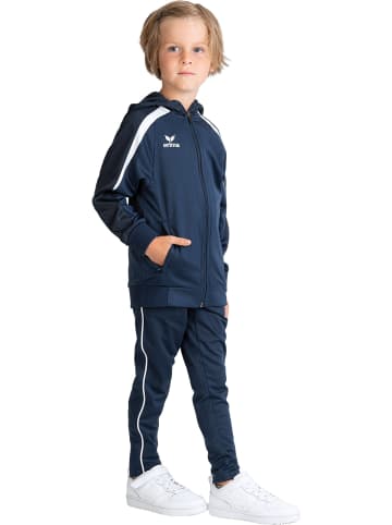 erima Liga 2.0 Trainingsjacke mit Kapuze in new navy/dark navy/weiss