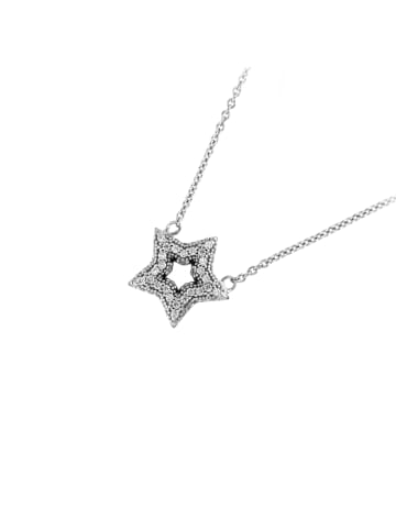 Smart Jewel Collier Mit Stern Und Zirkonia in Weiss