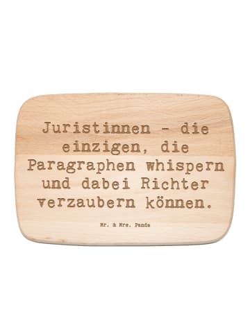 Mr. & Mrs. Panda schneidbrett Spruch Juristin Zauber mit Spruch in Transparent