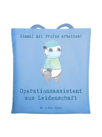 Mr. & Mrs. Panda Strandtasche Operationsassistent Leidenschaft m... in Sky Blue
