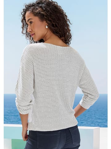 Vivance Langarmshirt in creme, schwarz