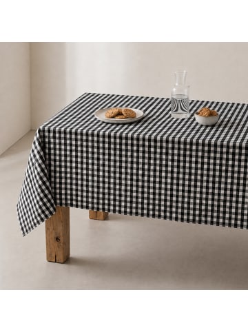 GAMUSI Tischdecke „Vichy“ in Schwarz