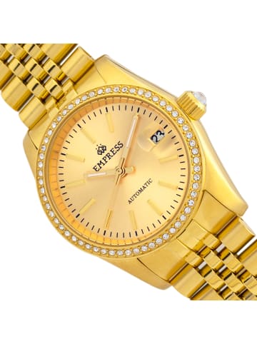 Empress Constance Automatik-Armbanduhr mit Datumsanzeige in Gold