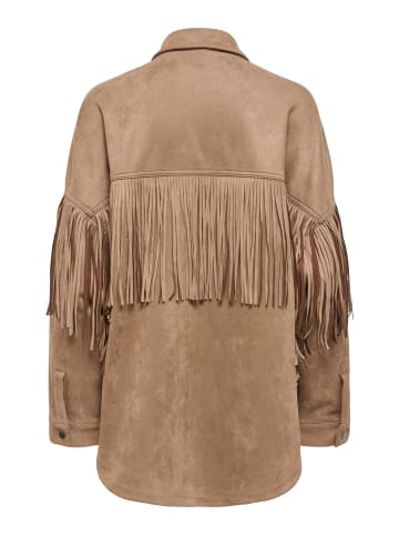 ONLY Hemdjacke in Cocoa Créme