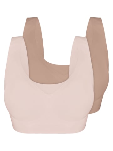 Sassa 2er Pack Bustier in nude-sand