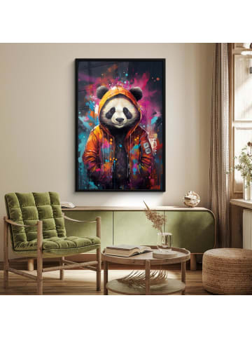 MuchoWow Poster mit Leiste  Orange