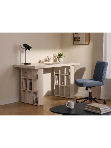 Beliani Schreibtisch ELURA in Beige - (W) 120 x (H) 75 x (L) 60 cm