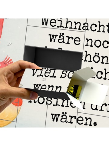 Mr. & Mrs. Panda Adventskalender Fuchs  Schlittschuhe Design mit... in Weiß