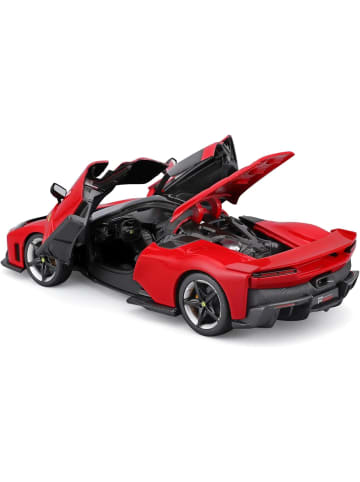 Bburago Ferrari F80 Modellauto 1:24 rot mit beweglichen Türen in rot
