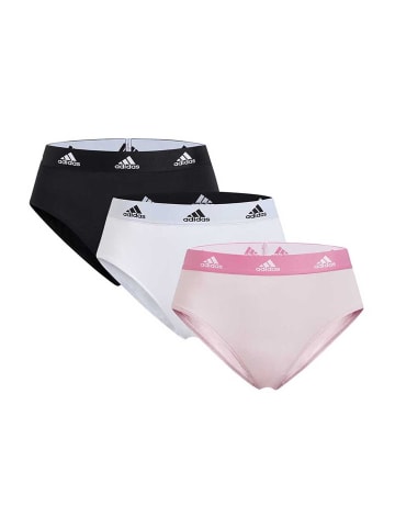 adidas Slip Active Comfort Cotton in schwarz, weiß, pink