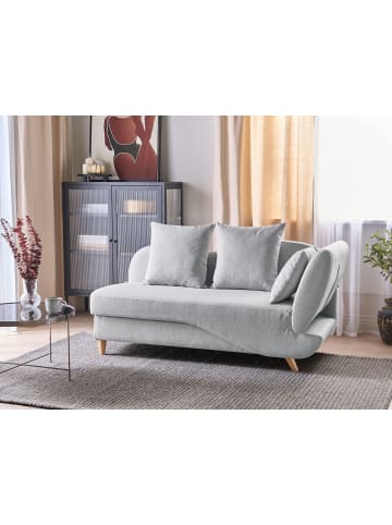 Beliani Chaiselongue MERI in Grau/Braun - (W) 155 x (H) 76 x (L) 69 cm rechtsseitig