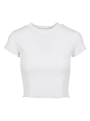 Urban Classics Urban Classics Damen Ladies Cropped Rib Tee in white