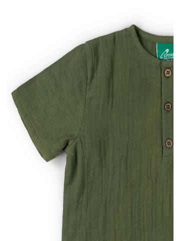 Little Green Radicals Henley-Top in Grün