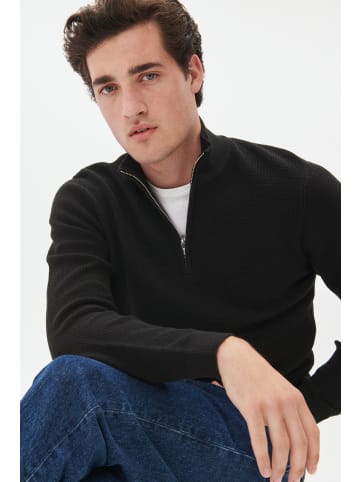 Matinique Strickpullover MAlagoon Gerade Passform in Black