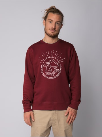 wat? Apparel Sweatshirt Natur ist schön in Weinrot