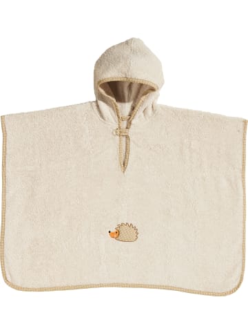 Erwin Müller Frottier Kinder-Poncho mit Kapuze in natur