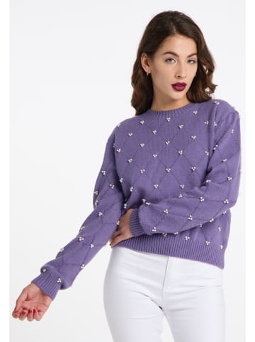 faina Damen Strickpullover in lila