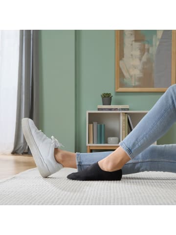 s.Oliver Baumwolle Unisex-Füßlinge 2 Paar in schwarz