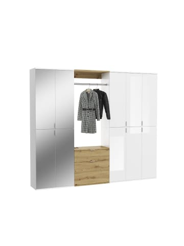 ebuy24 Garderobenmöbel ProjektX Weiß 213 x 34 cm
