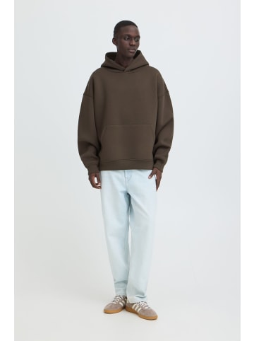 BLEND Kapuzenpullover Kängurutasche Langarm Casual in Braun