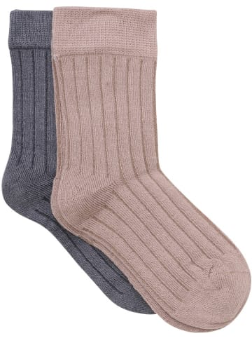 Minymo Kinder Socken "Ankle Sock Rib (2-Pack)" in Sonstiges