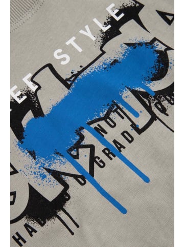 Coccodrillo Langärmliges Baumwollshirt in grau