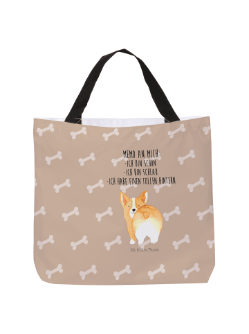 Mr. & Mrs. Panda Tasche Corgi Po mit Spruch in Hundeglück