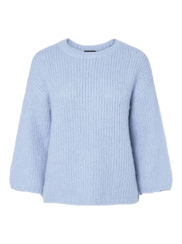Pieces Strickpullover in Cashmere Blue
