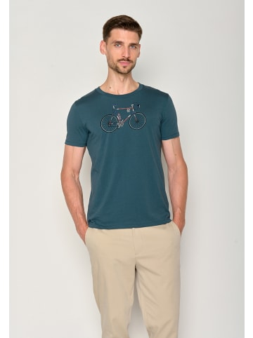 GreenBomb T-Shirt Bike Mikkel in Blauer Stein