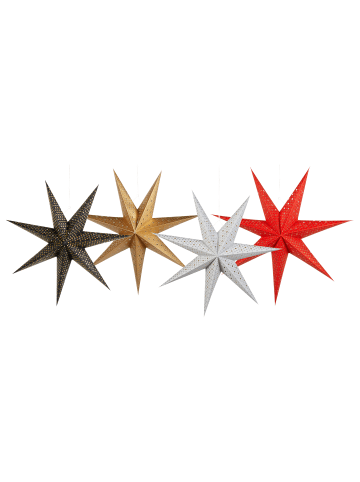 Beliani 4er-Set LED Deko KAMET in Bunt