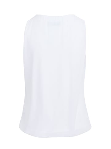 Cloud5ive Cloud5ive Damen Cloud5ive Damen Chiffon Top mit Schlüsselloch-Kragen und Deko-Schnalle in white