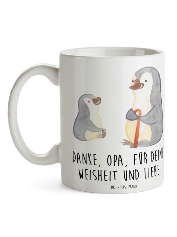 Mr. & Mrs. Panda Tasse Opa Weisheit und Liebe mit Spruch in Weiß