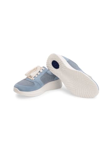 VITAFORM Samtziegenleder Sneaker in hellblau