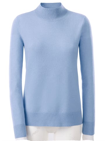 WITT WEIDEN Kaschmir-Pullover in blau-meliert