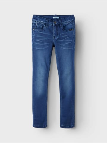name it Jeans slim fit in dark blue denim