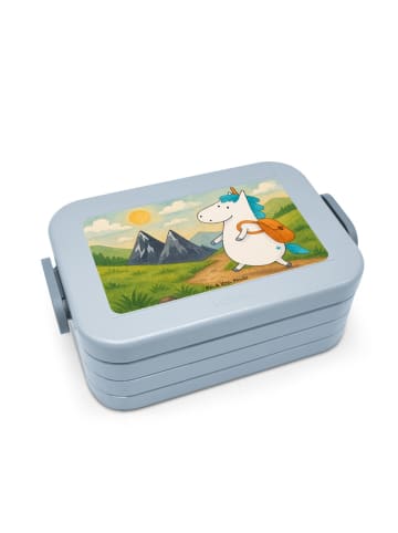 Mr. & Mrs. Panda MEPAL Bentobox Einhorn Bergsteiger Design ohne ... in Blau Pastell
