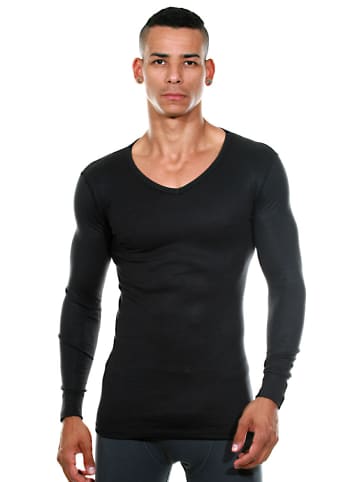 Oboy Langarm-Shirt U91 THERMAL in schwarz