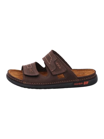 ROHDE Pantoletten Cento in Dunkelbraun