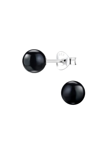 Alexander York Ohrringe, Ohrstecker PERLE 6 mm in 925 Sterling Silber, 2-tlg.
