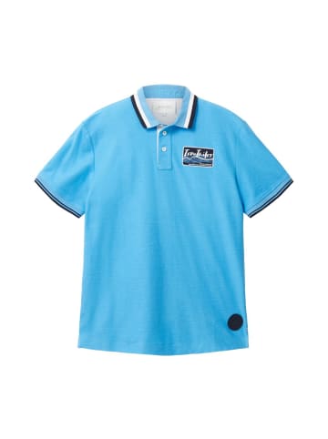 Tom Tailor Poloshirt ROUGH SLUB in Blau